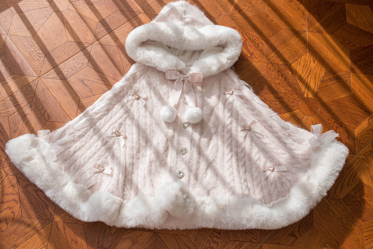 Women's Japanese Knit Soft Girl Lolita Cape Sweater