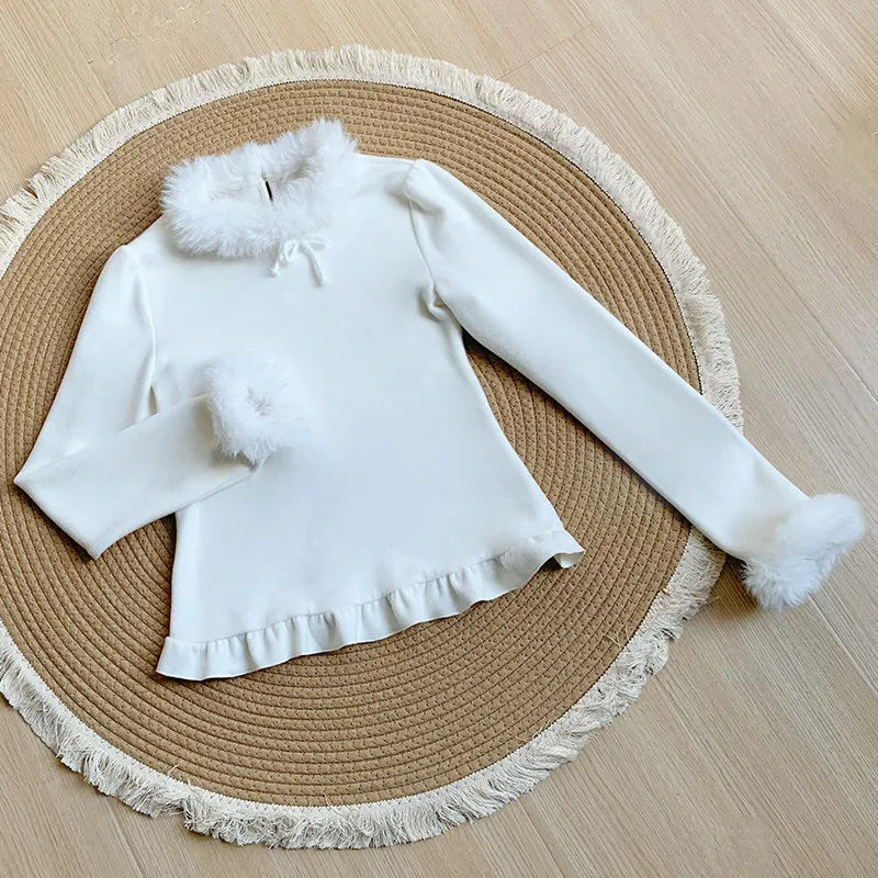 Women's New Year Style Winter Lolita Dress Cape Set