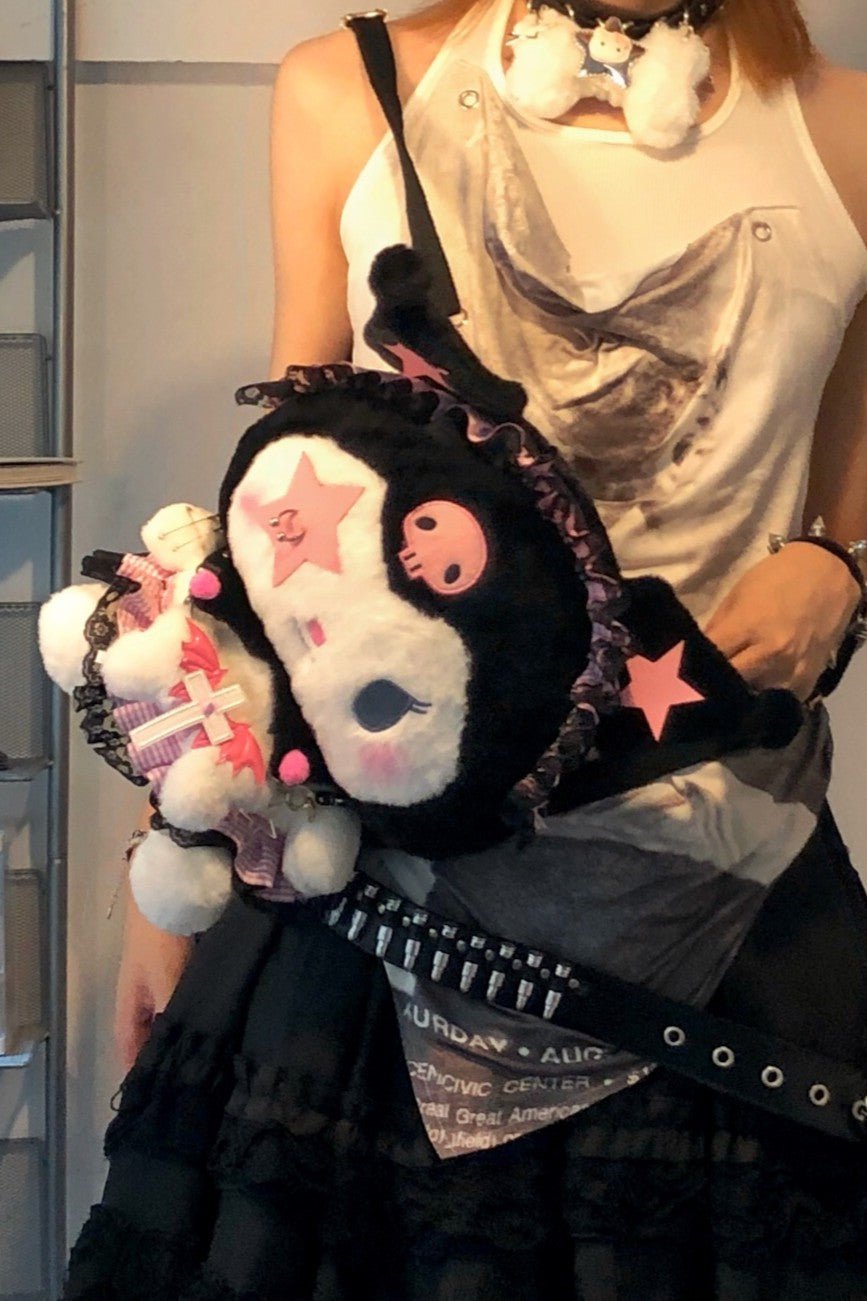 Y2K Sweet Cool Kuromi Backpack - LolitaEraBagY2K Sweet Cool Kuromi Backpack