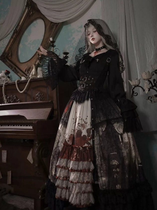 Heretic Nun Gothic Lolita Long JSK Set