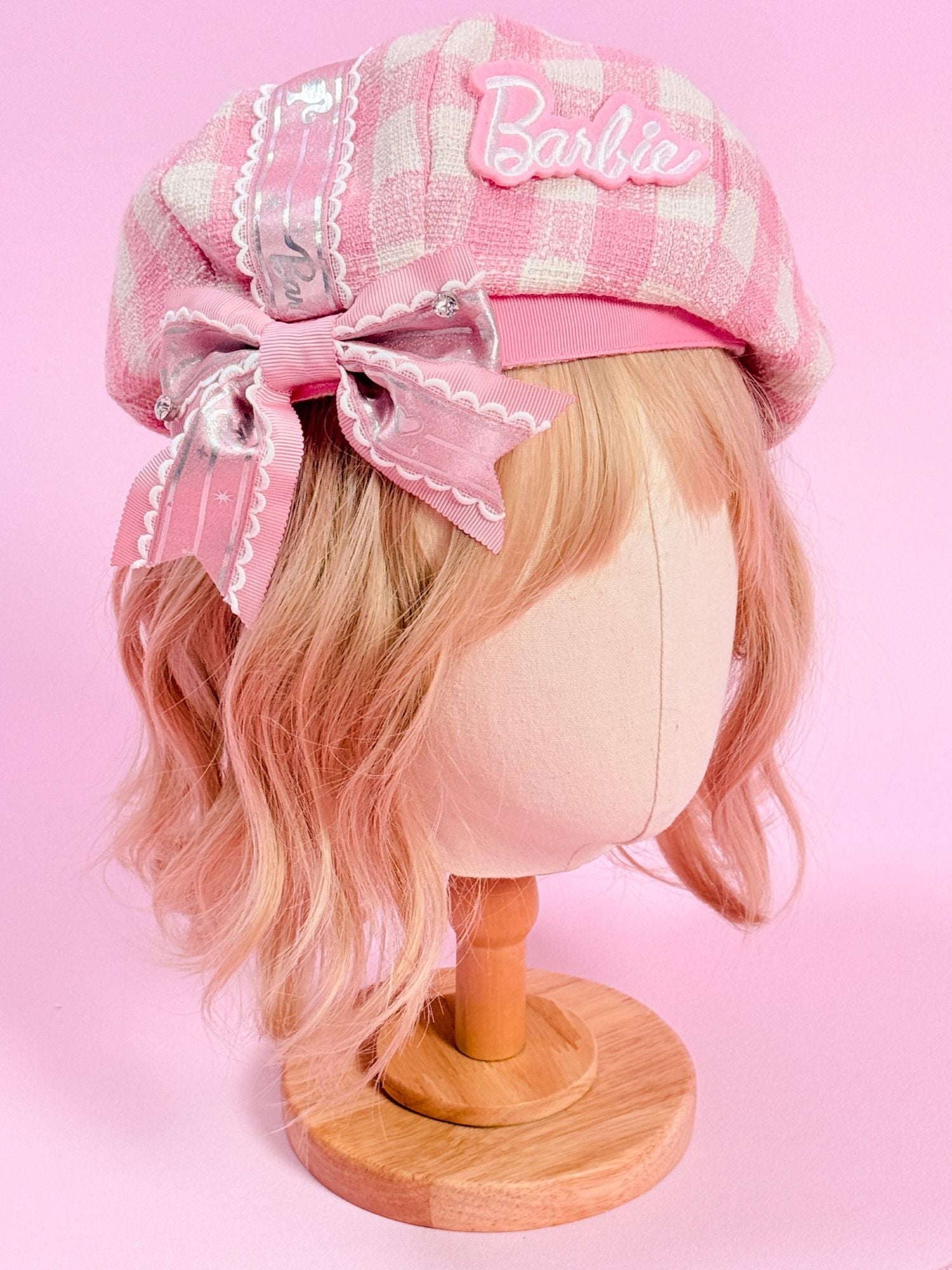 Dreamy Daydream x Barbie Collab Lolita Halter Mini‑Sleeve OP Dress