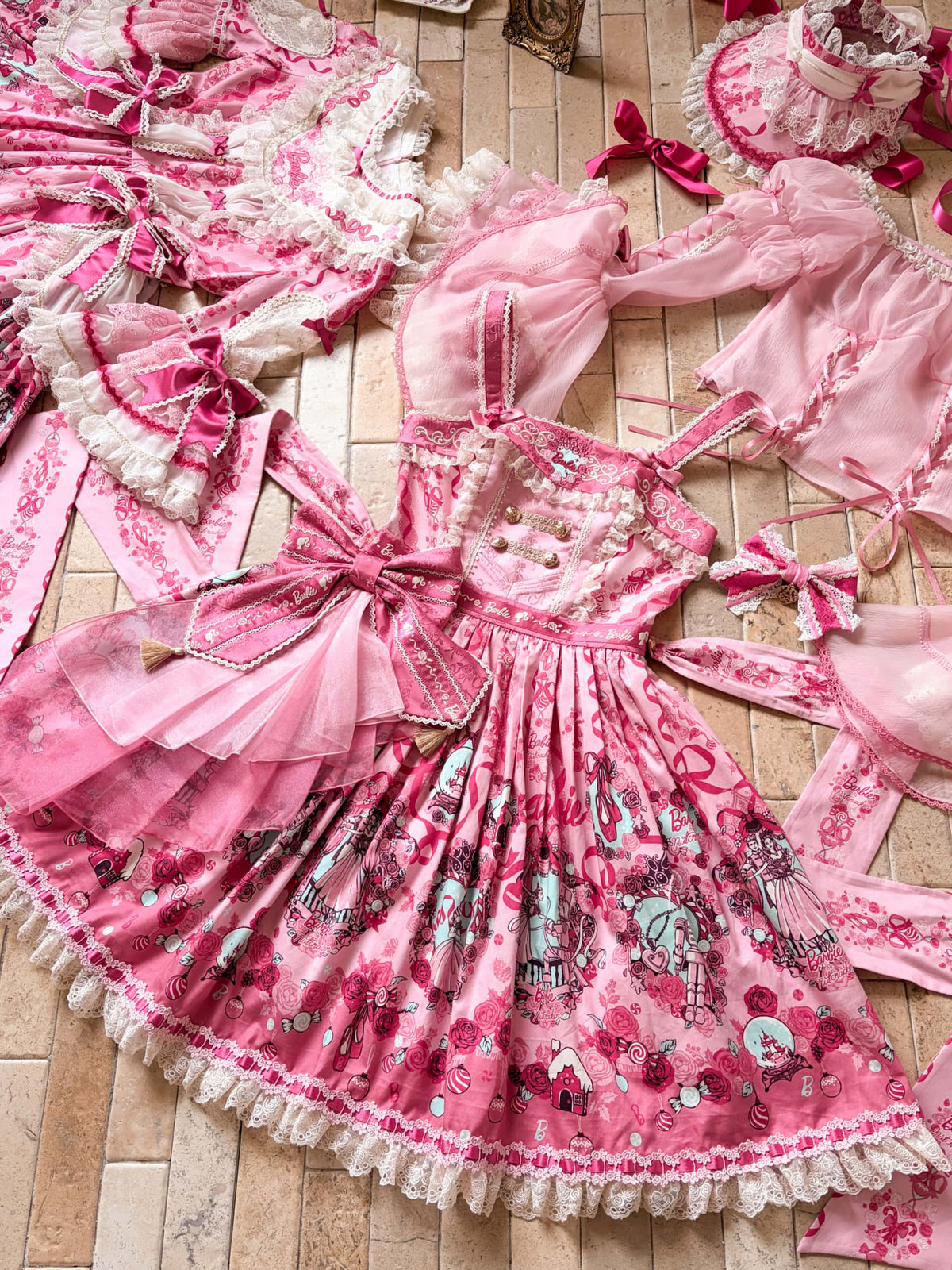 Nutcracker x Barbie Collab Original Lolita Elegant Embroidered JSK Dress