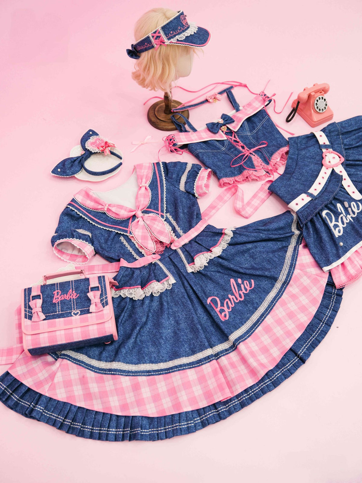 Dreamy Daydream x Barbie Collab Lolita Embroidered Camisole Set