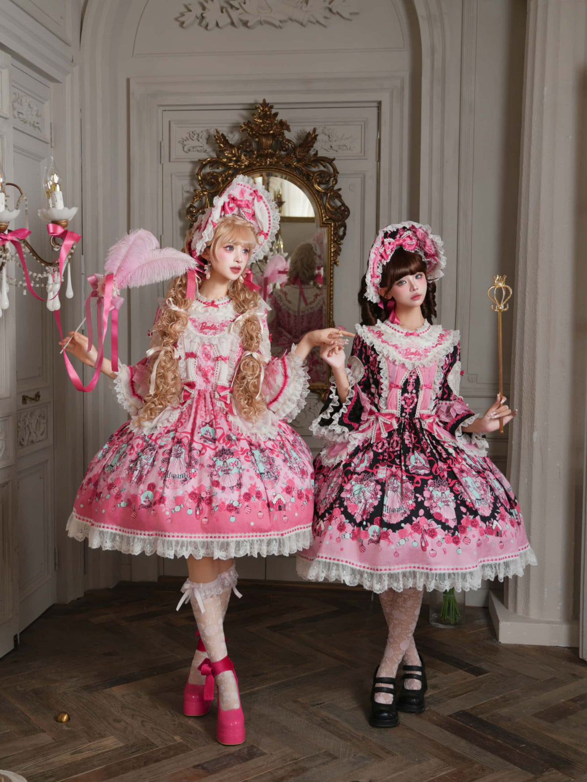 Nutcracker x Barbie Collab Original Lolita Elegant Printed OP Dress