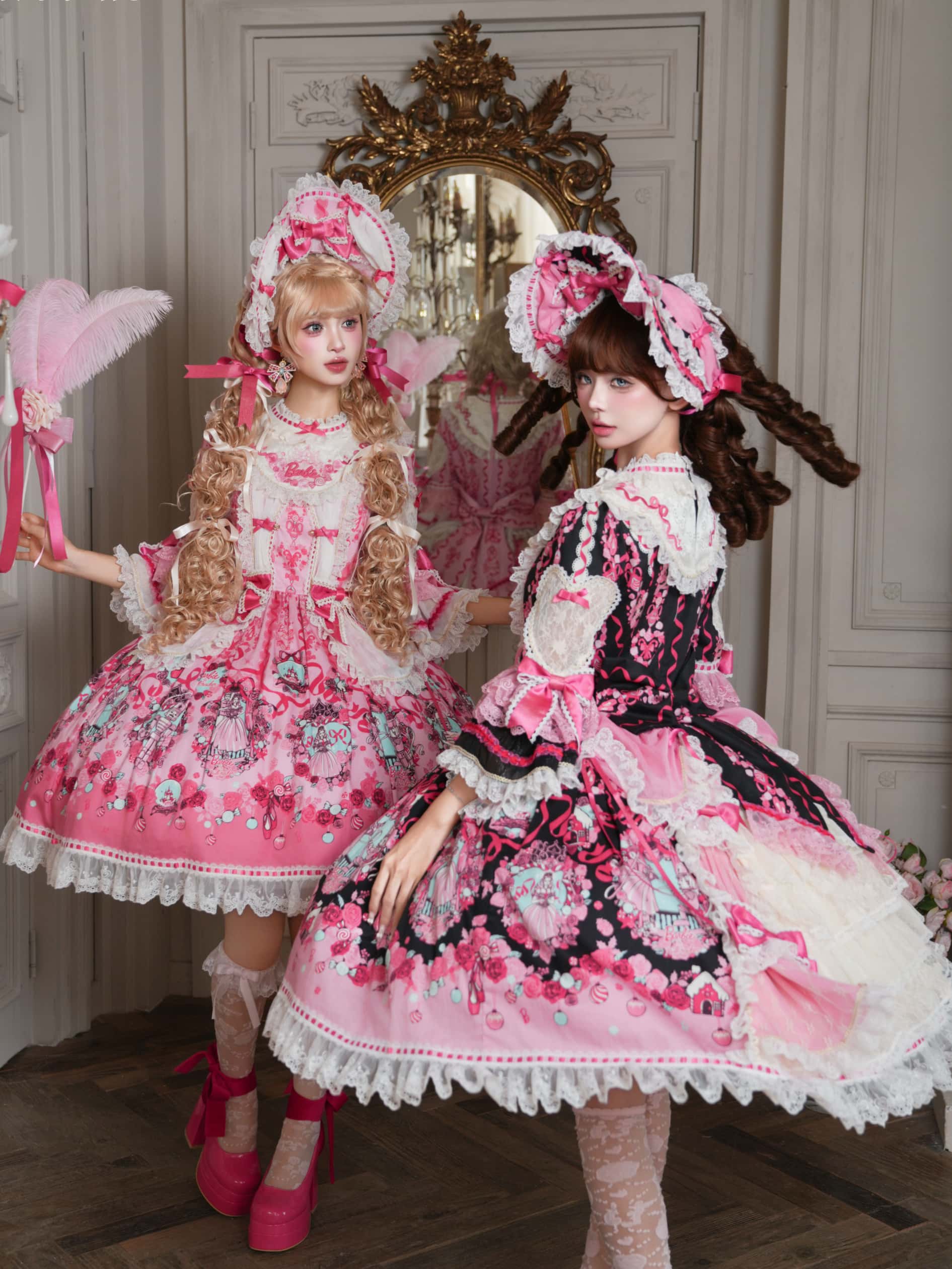 Nutcracker x Barbie Collab Original Lolita Elegant Printed OP Dress
