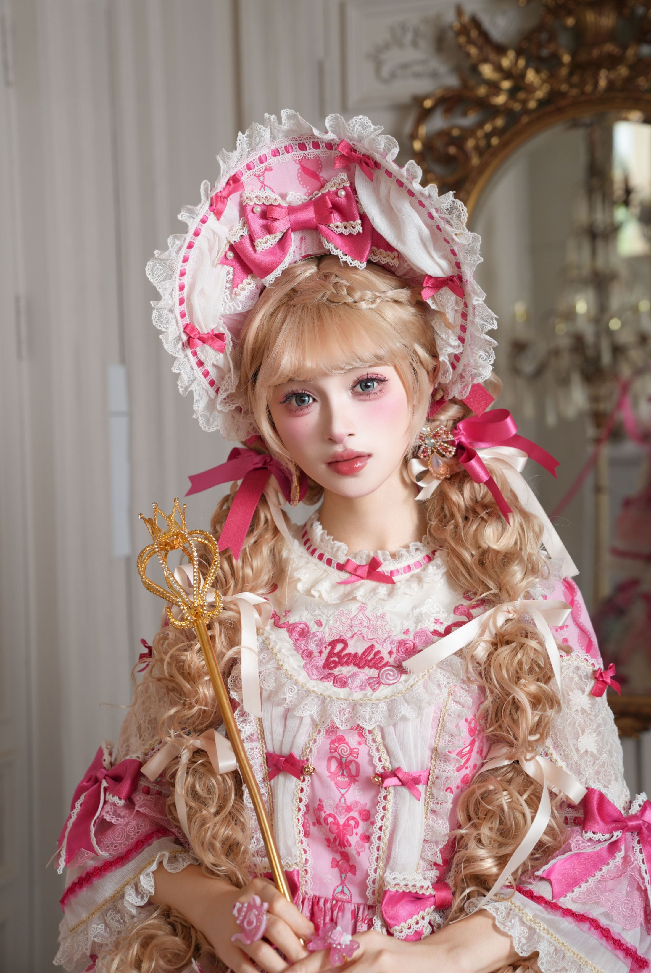 Nutcracker x Barbie Collab Original Lolita Elegant Printed OP Dress