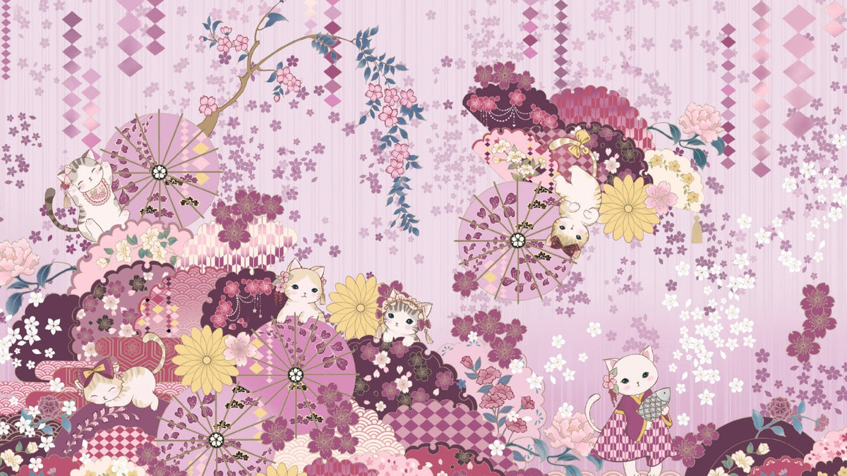 Sakura Cat Isle Lolita Empire Waist Wa-Style JSK Full Set