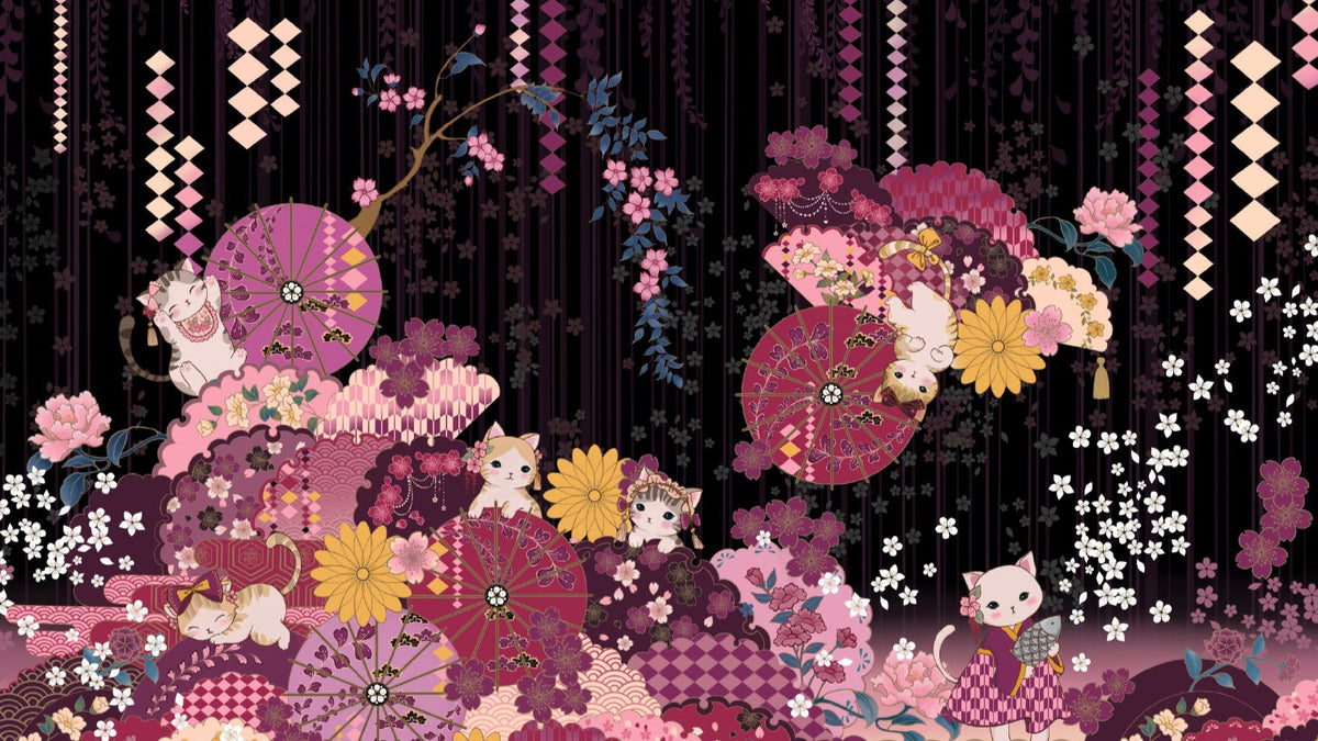 Sakura Cat Isle Lolita Empire Waist Wa-Style JSK Full Set