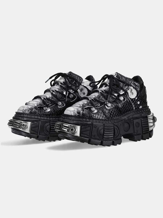 Striking Black Platform Shoes LE5008