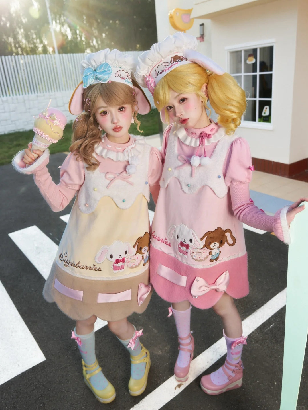 Sugarbunnies Collaboration Chef Hat & Sleeveless Dress
