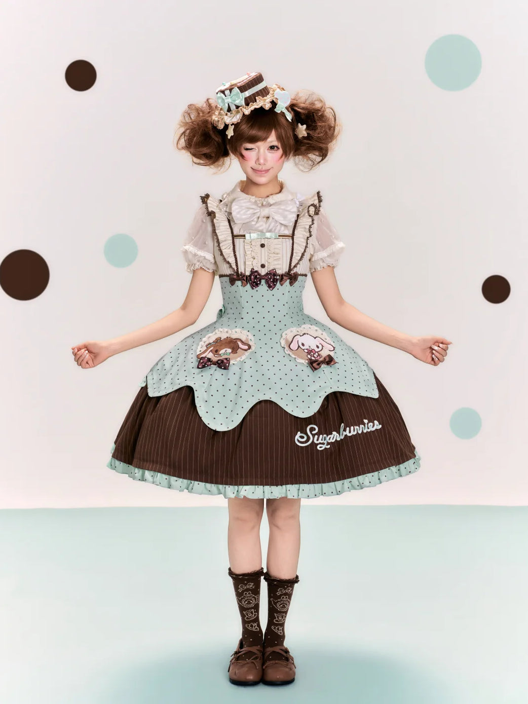 Sugarbunnies Collaboration Chef Hat & Panel Cut JSK Dress