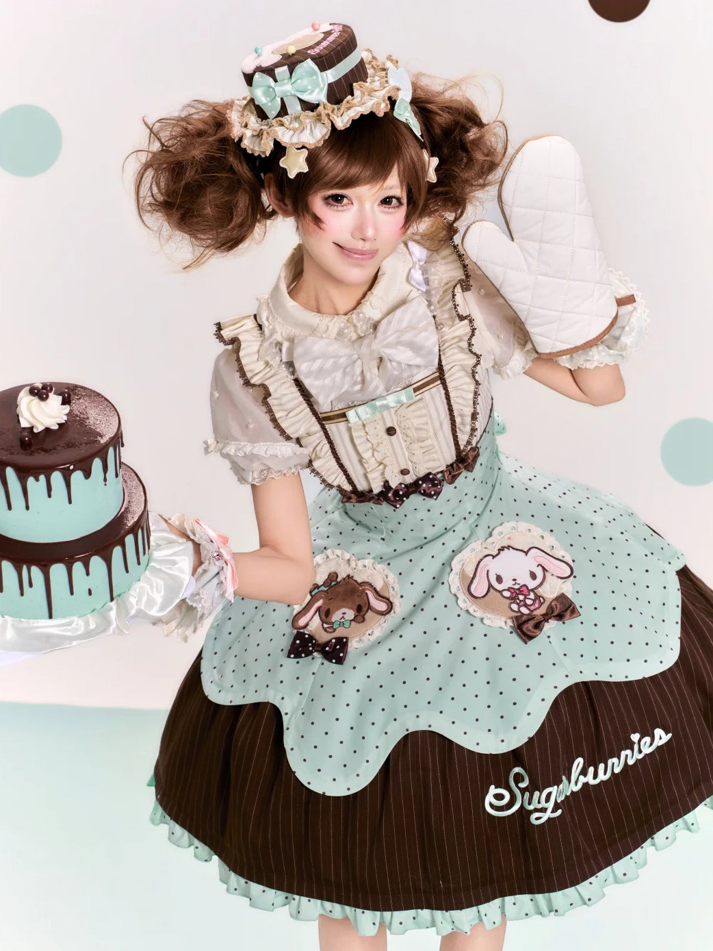 Sugarbunnies Collaboration Chef Hat & Panel Cut JSK Dress