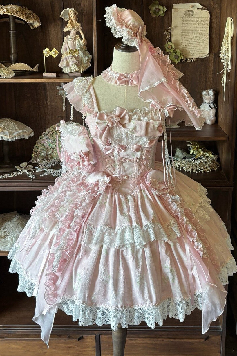 Jellyfish Pear Blossom Daily Lolita Pink JSK Dress