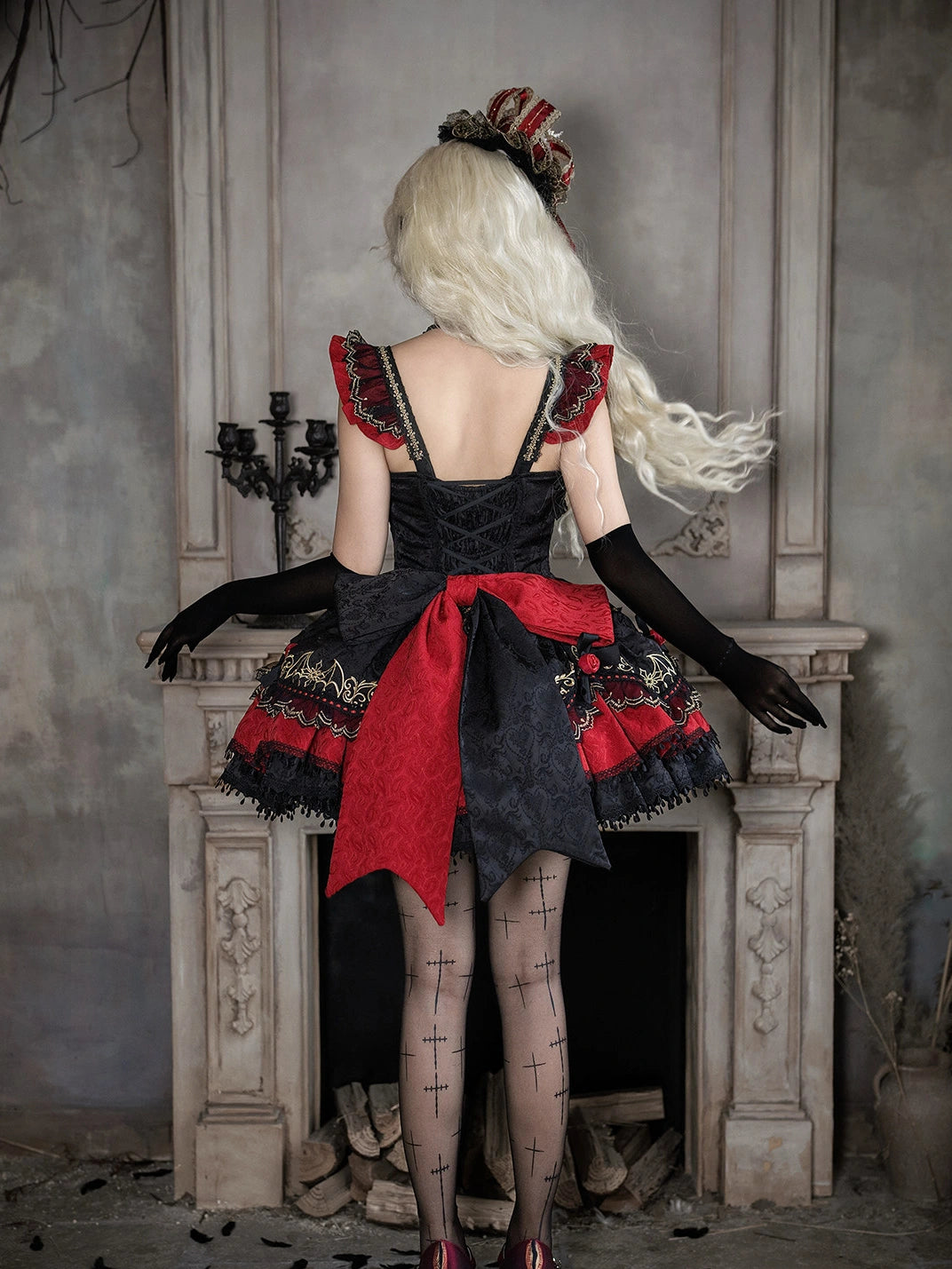 Blood Pact Gorgeous Gothic Style Lolita JSK Dress
