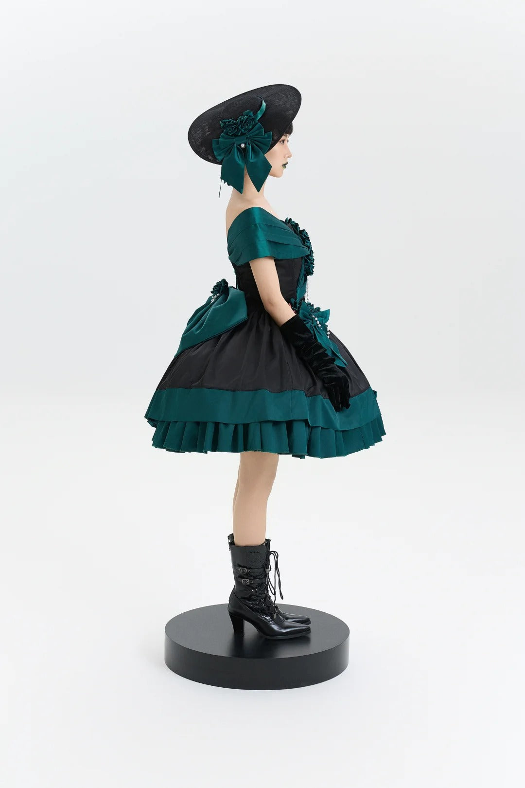 Treasure Chest Rose Lolita Green Dress