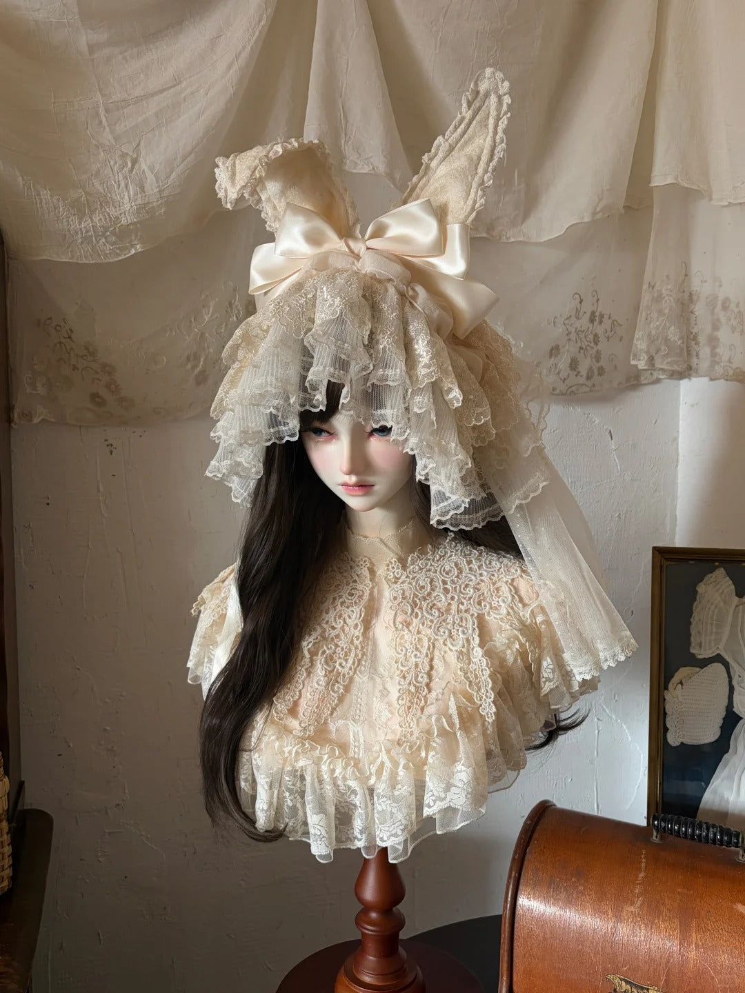Strawberry Bunny Lolita Original Sweet Style Whipped Cream Dress