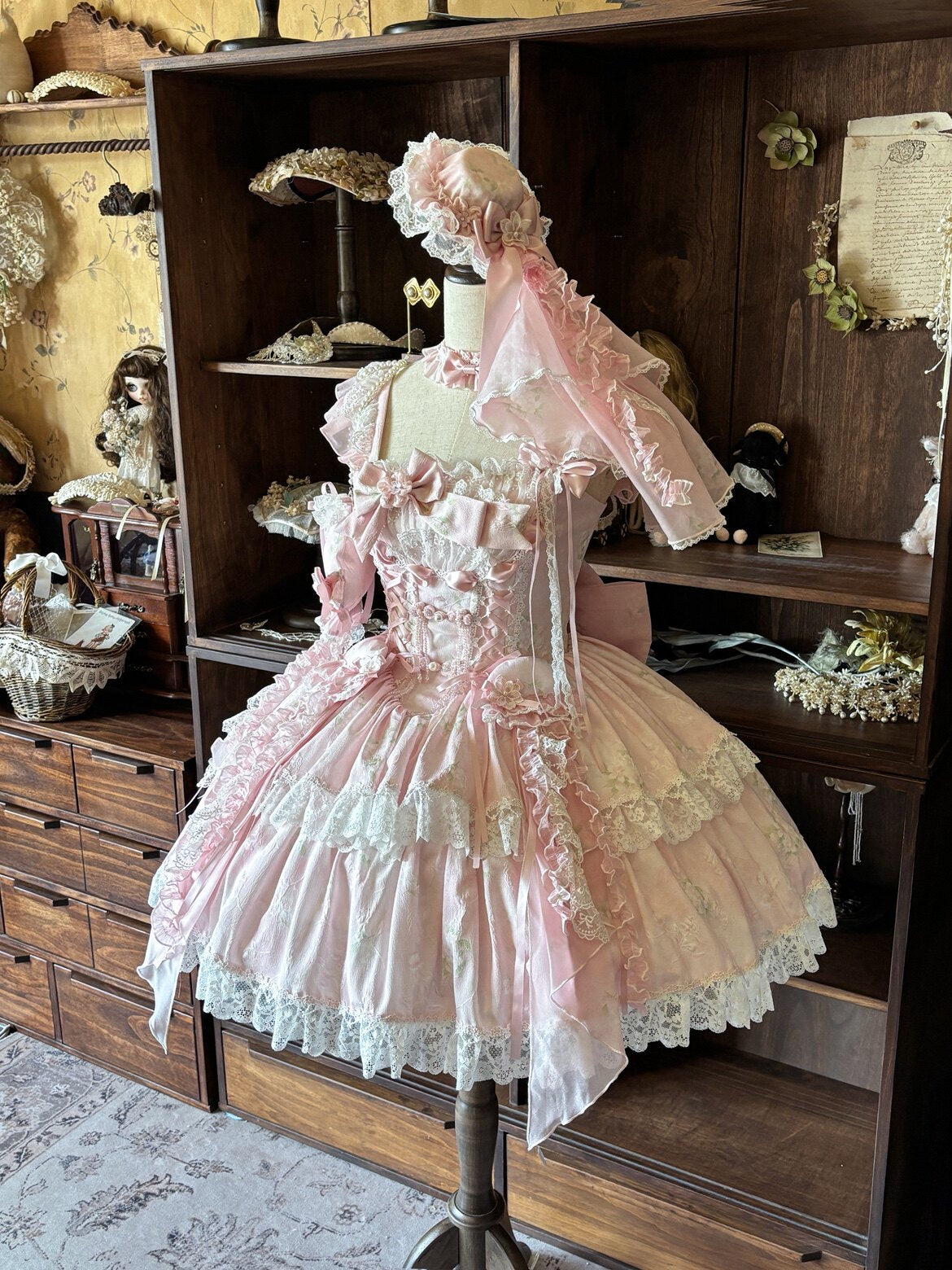 Jellyfish Pear Blossom Daily Lolita Pink JSK Dress