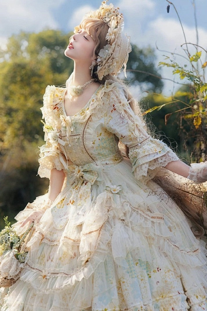 Little Daisy Lolita Elegant Classic OP Dress