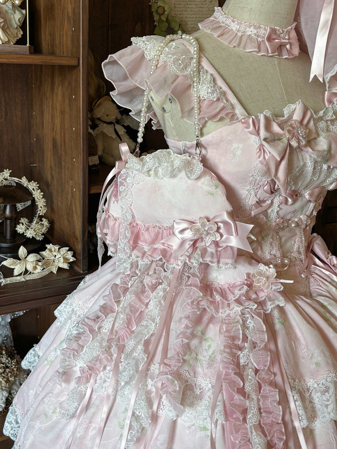 Jellyfish Pear Blossom Daily Lolita Pink JSK Dress