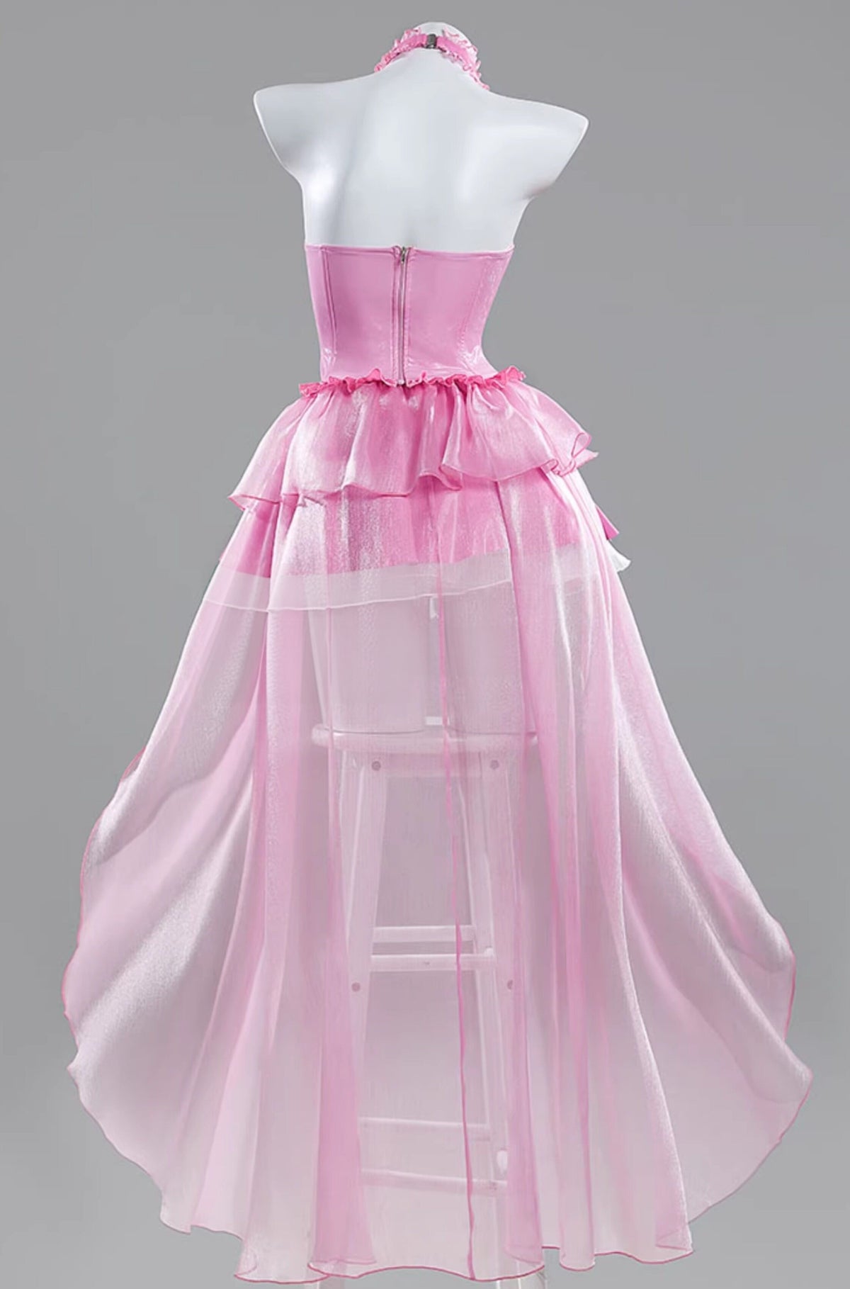 Princess Peach Fanart Idol Style PU Leather Cosplay Skirt