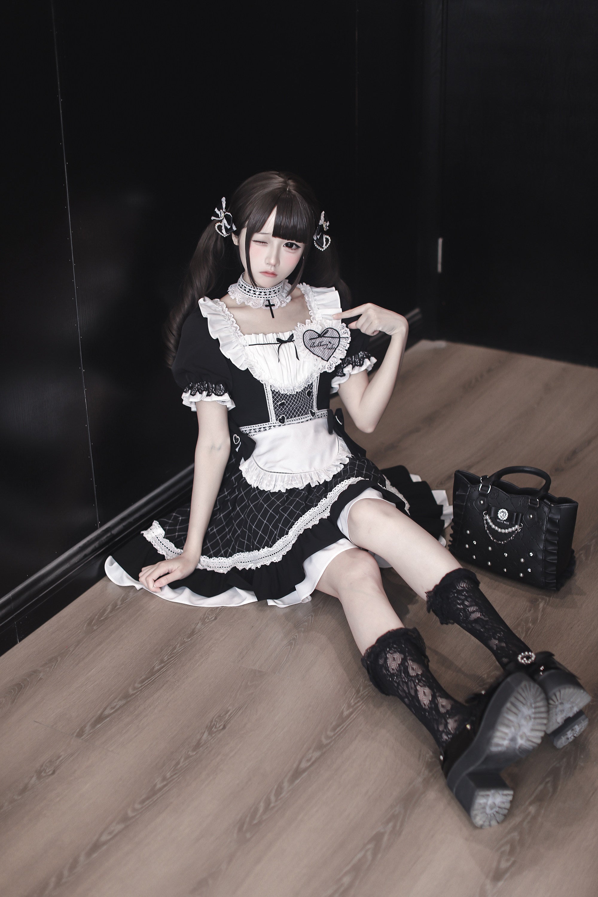 [Limited Edition: June 17] Jirai-kei Maid Style Lace Dress