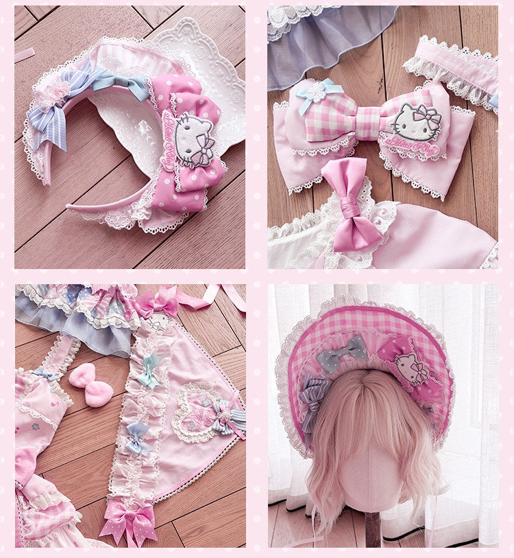 Hello Kitty Bow Theme Collaboration Series Lolita Accessories