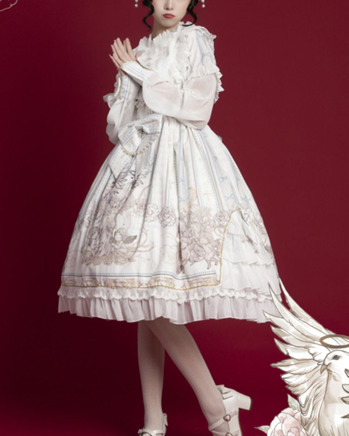 Lolita  Elegant  Sweet Long Sleeve Dress LS1009