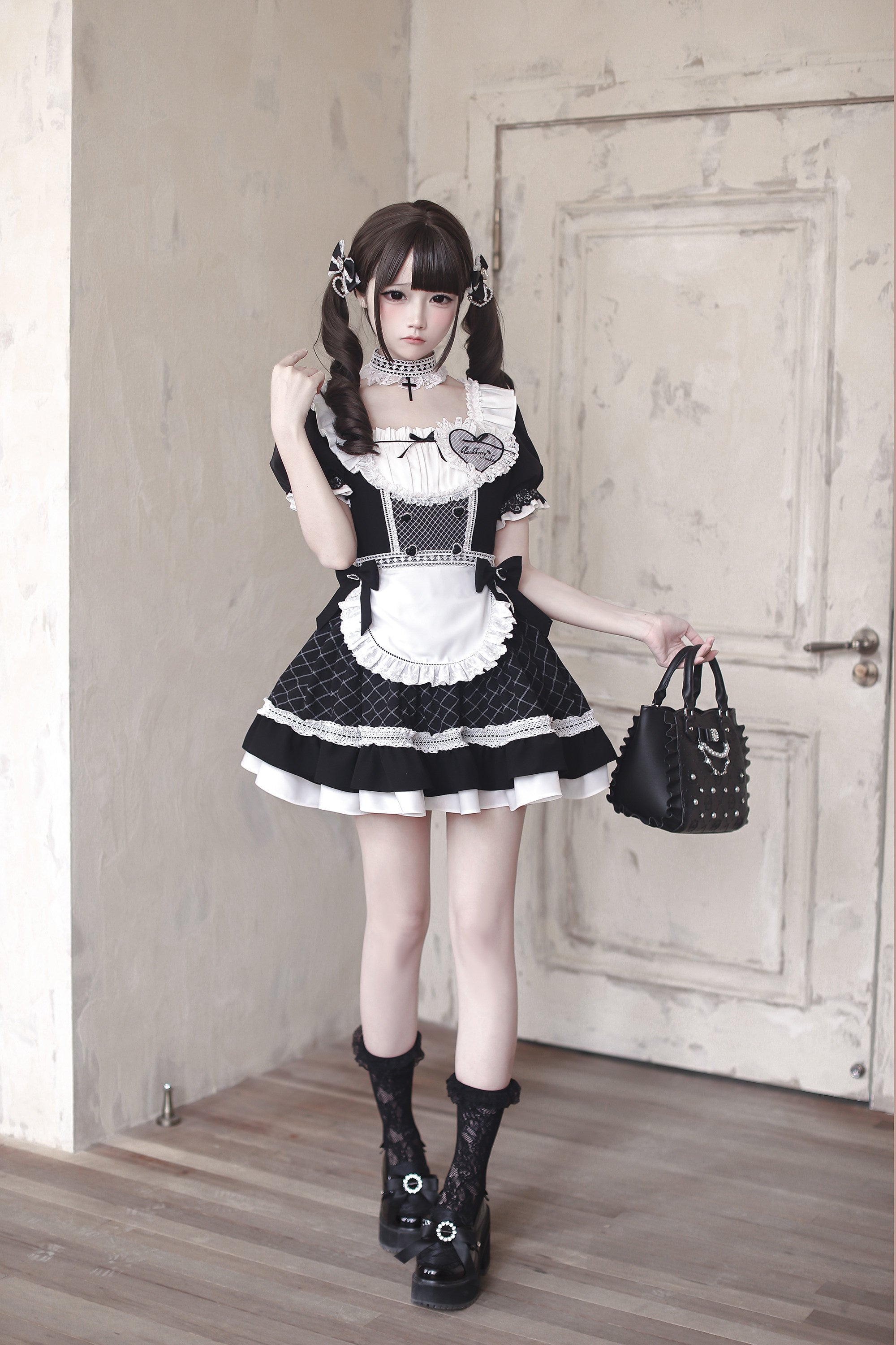 [Limited Edition: June 17] Jirai-kei Maid Style Lace Dress