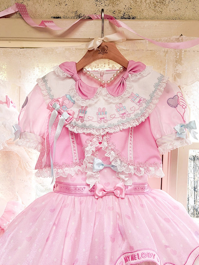 Sanrio Collaboration Series My Melody Park Fake Two-Piece OP Dress