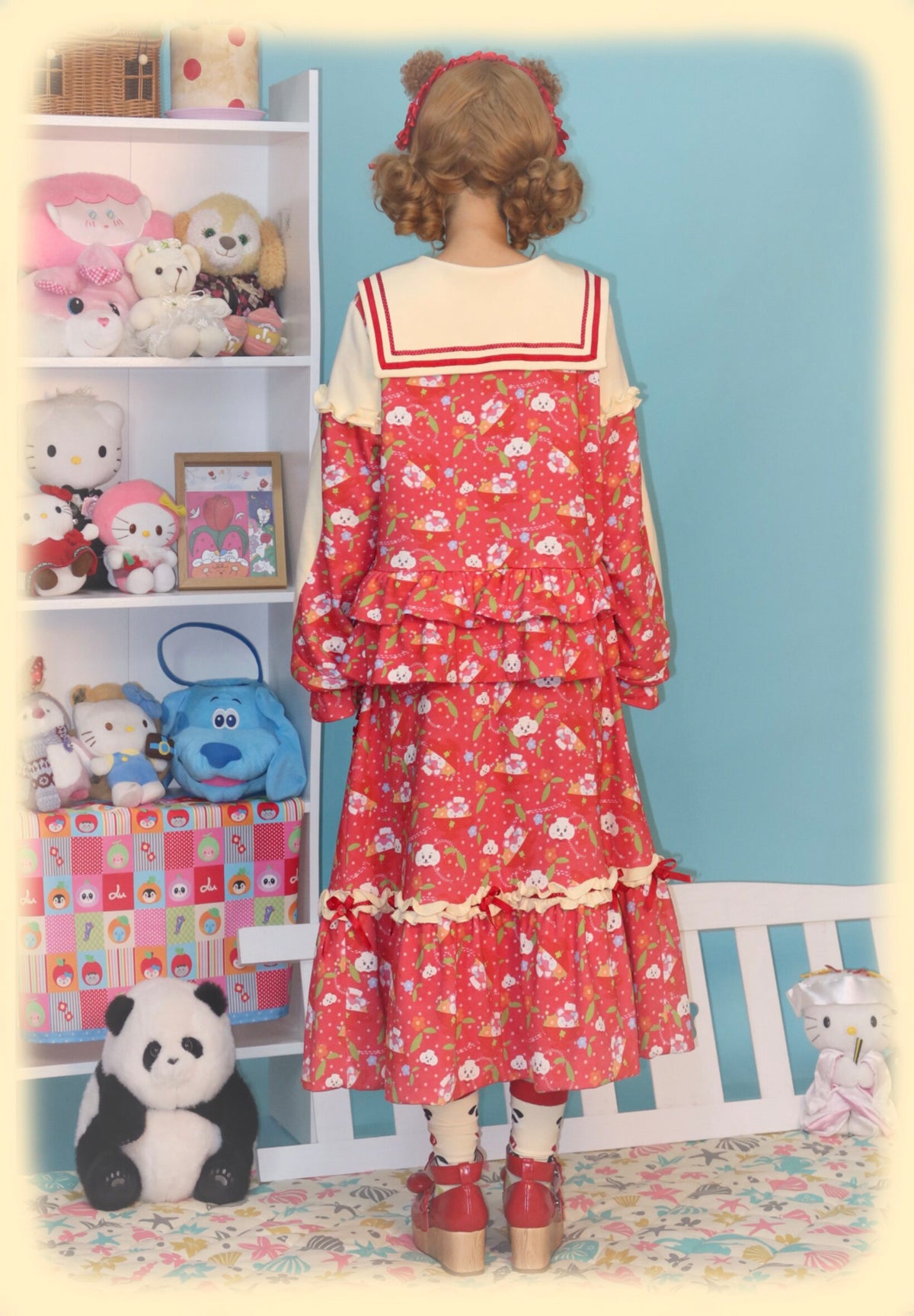 Dessert Tea Lolita Original Printed Sweatshirt & Skirt Set