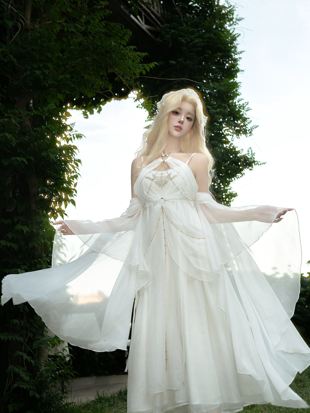 Leto's Oath Classic Lolita Empire Waist Dress Set