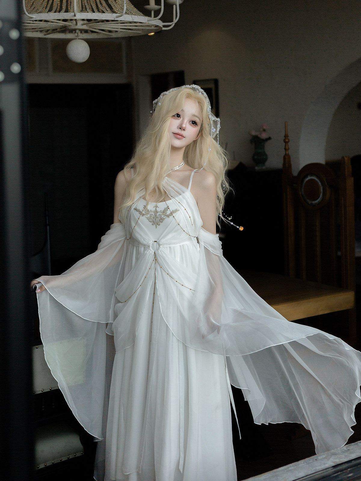 Leto's Oath Classic Lolita Empire Waist Dress Set