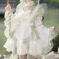 Lolita  Kawaii Embroidered Lace JSK Set LS1012