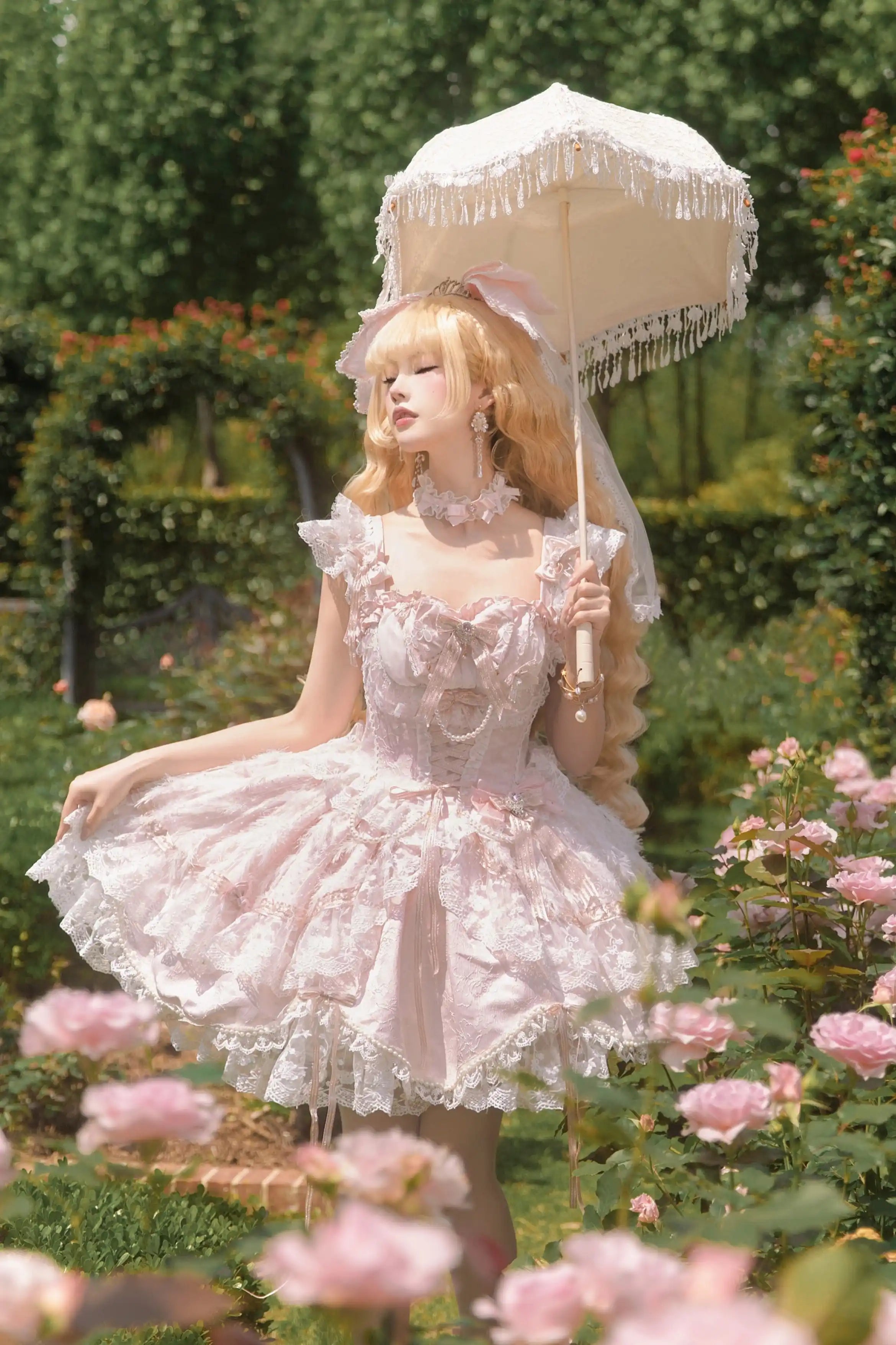 Anna's Ball Light Pink Classic Ballet Lolita JSK