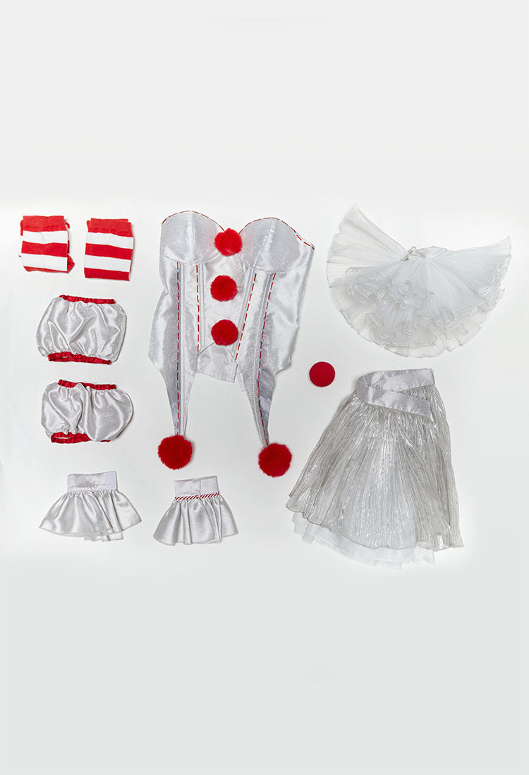 IT Pennywise Fanart Halloween Clown Cosplay Costume Set