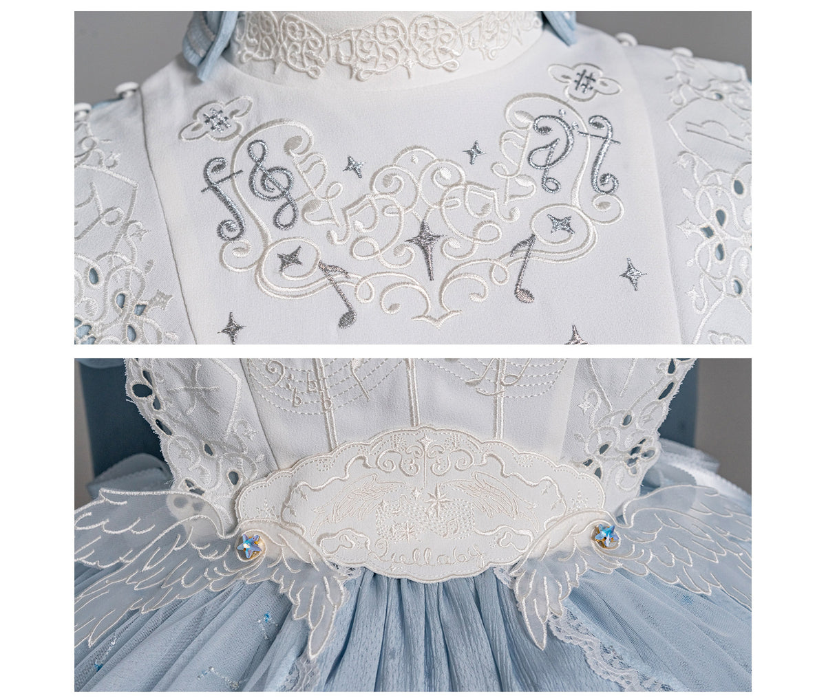 Stellar Symphony Lolita Light Moonlight & Midnight Sky Dress