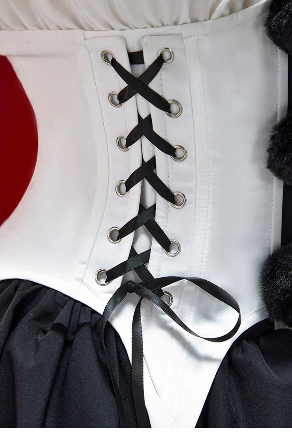 Terrifier Clown Gothic Black White Spliced Halloween Cosplay Costume