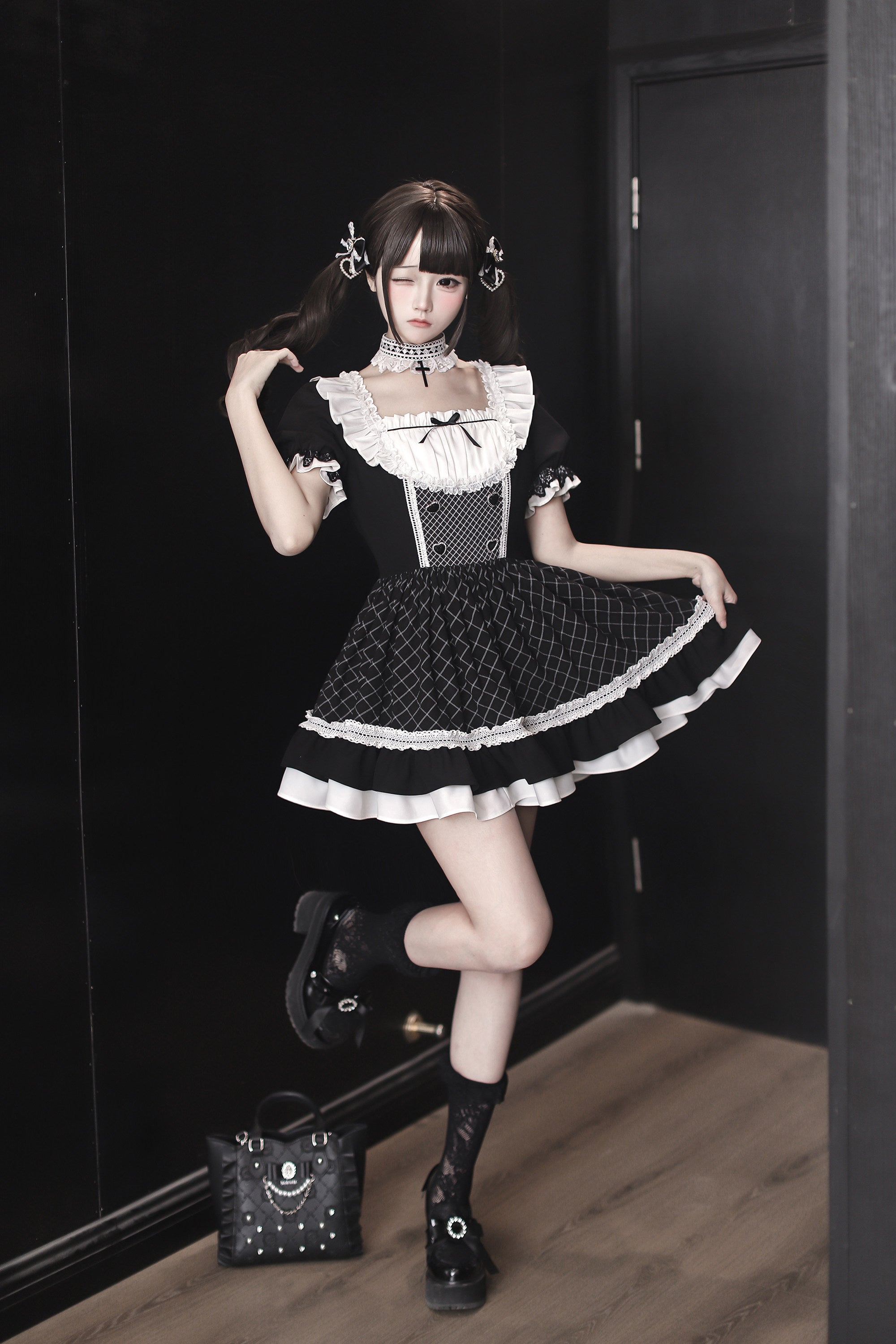 [Limited Edition: June 17] Jirai-kei Maid Style Lace Dress