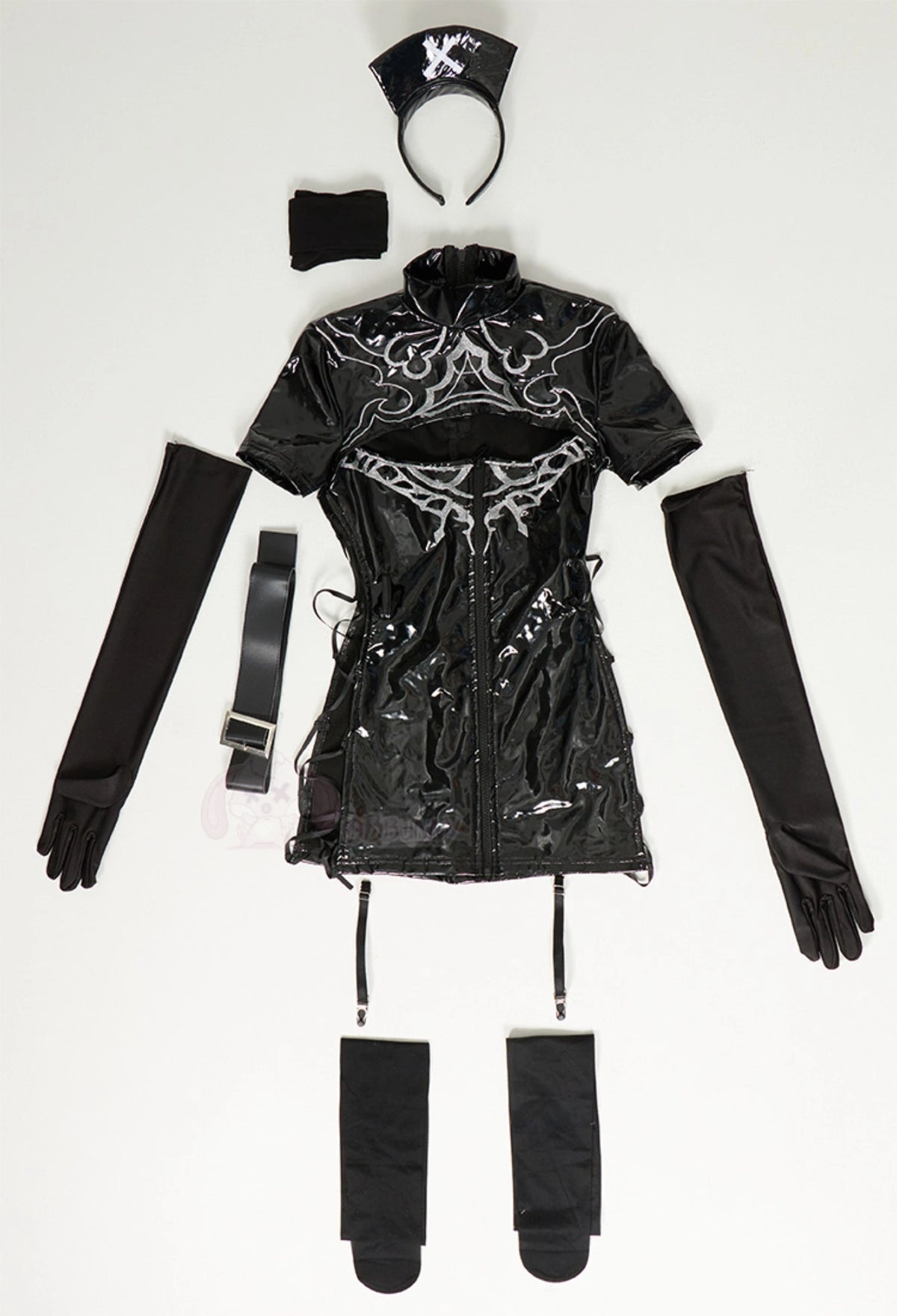 NieR Automata 2B Fan-made Gothic Nurse Cosplay Costume
