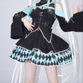 Lolita Reflective Goth Magical Girl Deluxe Full Set LG1056