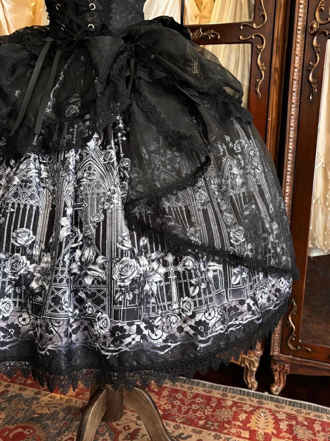 Thorn Feather Holy Relic Original Gothic Dark Lolita JSK Dress