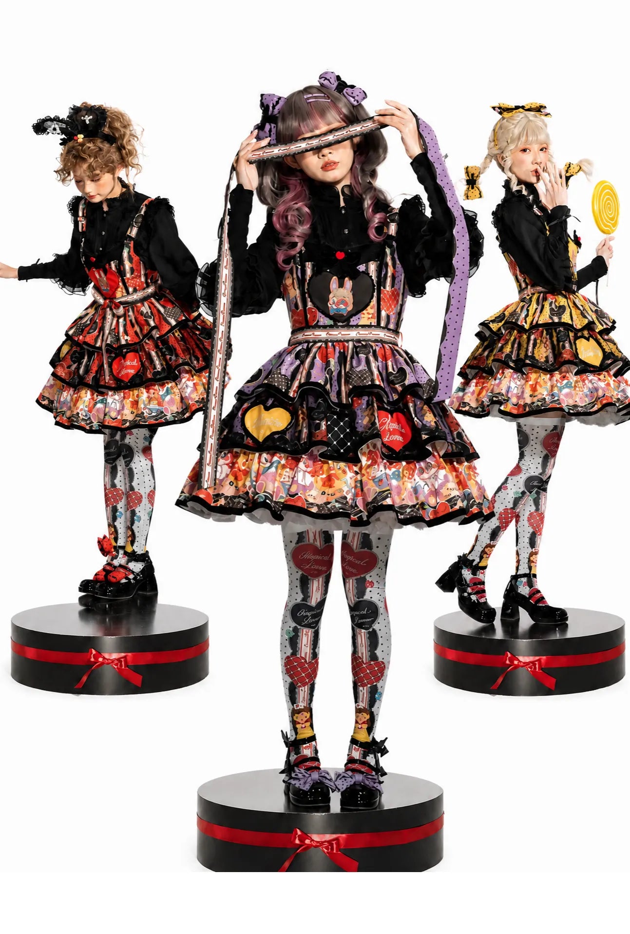 Doll Clinic Bunny Embroidery Sweet Gothic Lolita Suspender JSK