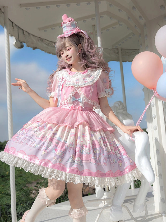 Sanrio Collaboration Series My Melody Park Printed JSK Dress