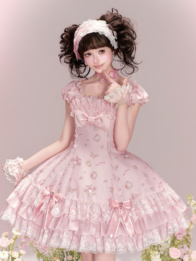 My Melody Collaboration Series Slim Fit OP Dress