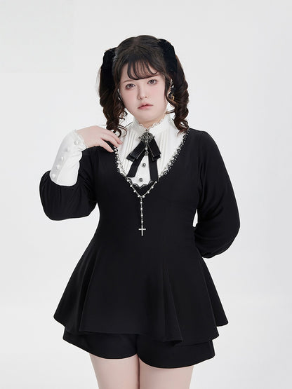 Lolita Harajuku Goth Puff Sleeve Set LR1009