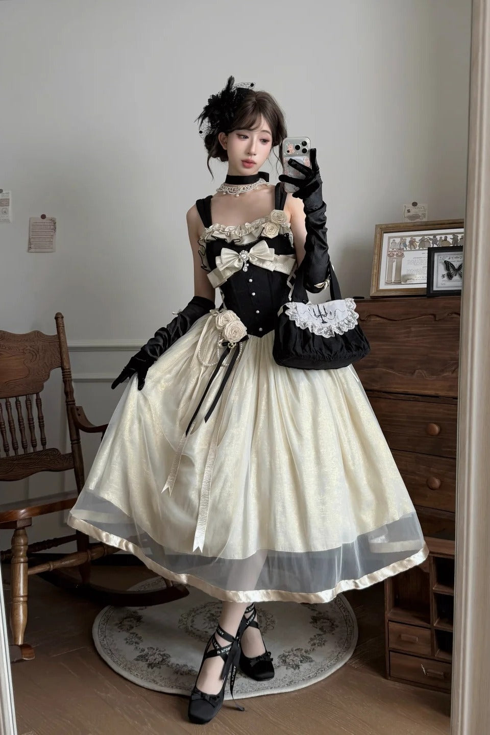 Paris Souvenir French Classic Corset Boned Lolita JSK Dress