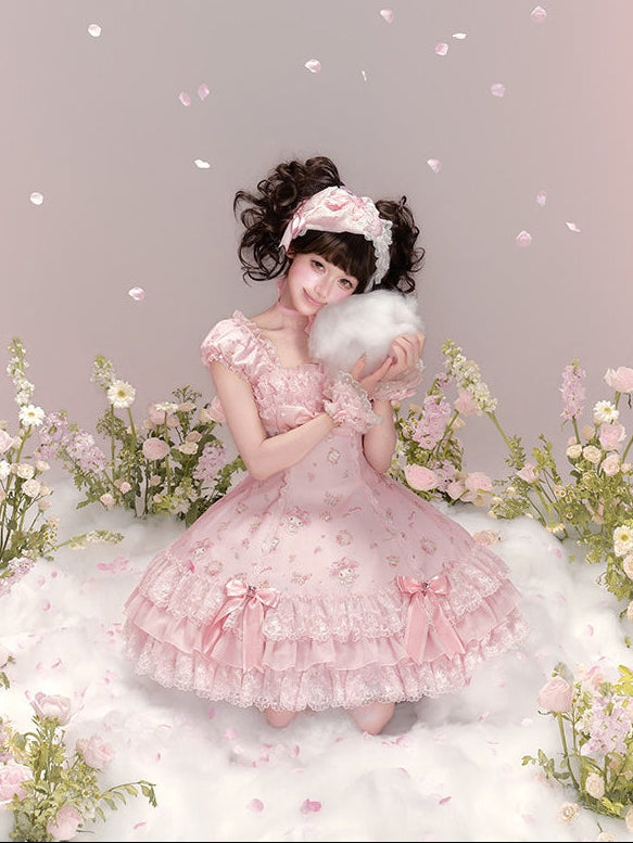 My Melody Collaboration Series Slim Fit OP Dress
