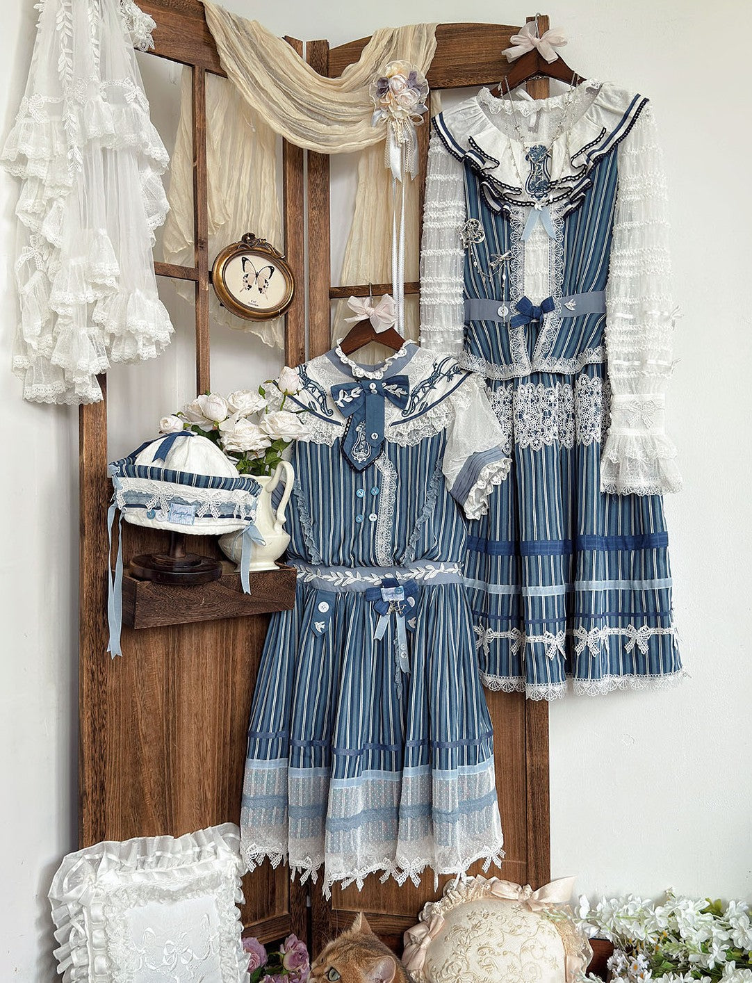Voyage Apollo Original Sweet Lolita Striped OP/JSK Dress