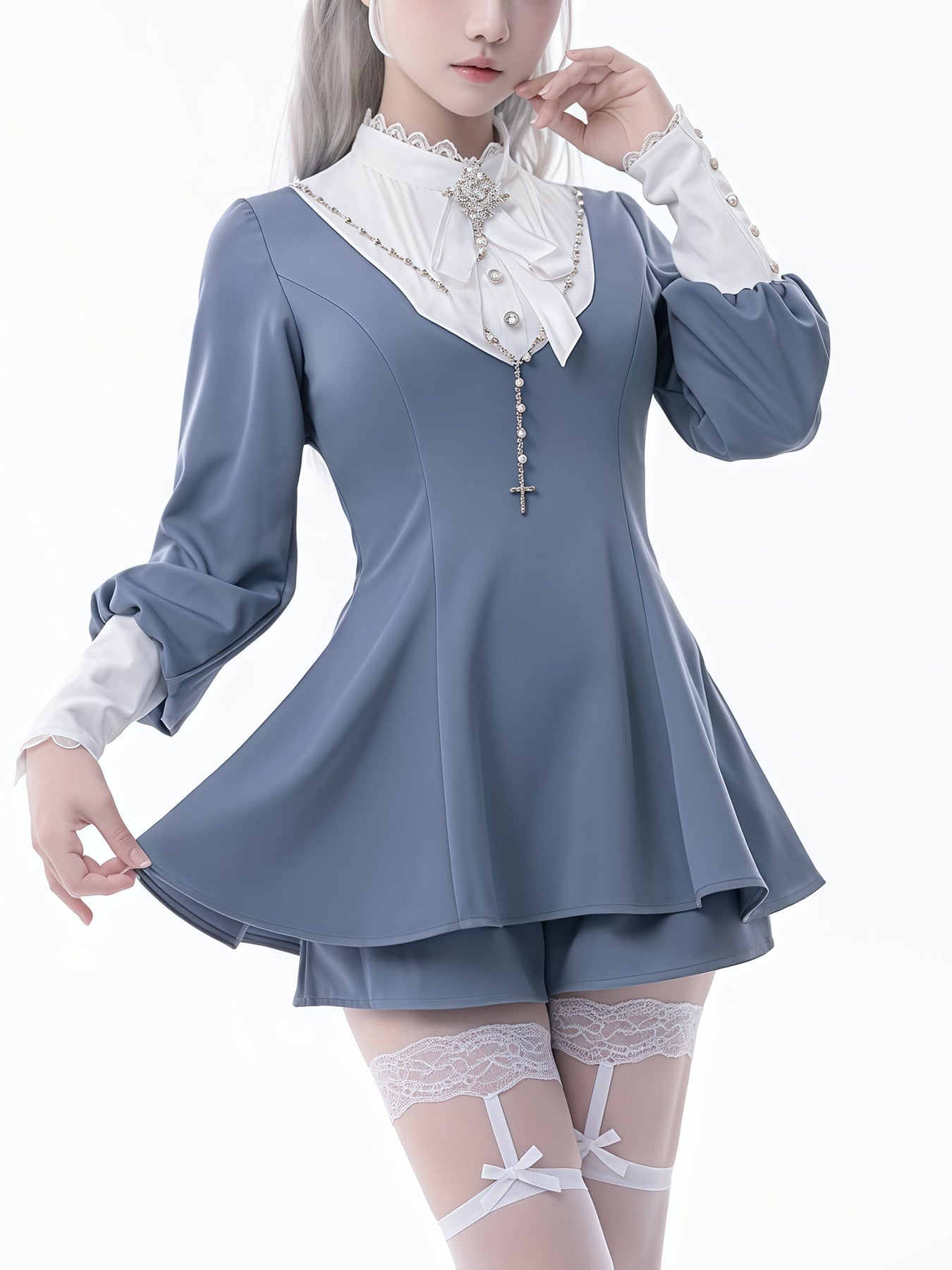 Lolita Harajuku Goth Puff Sleeve Set LR1009