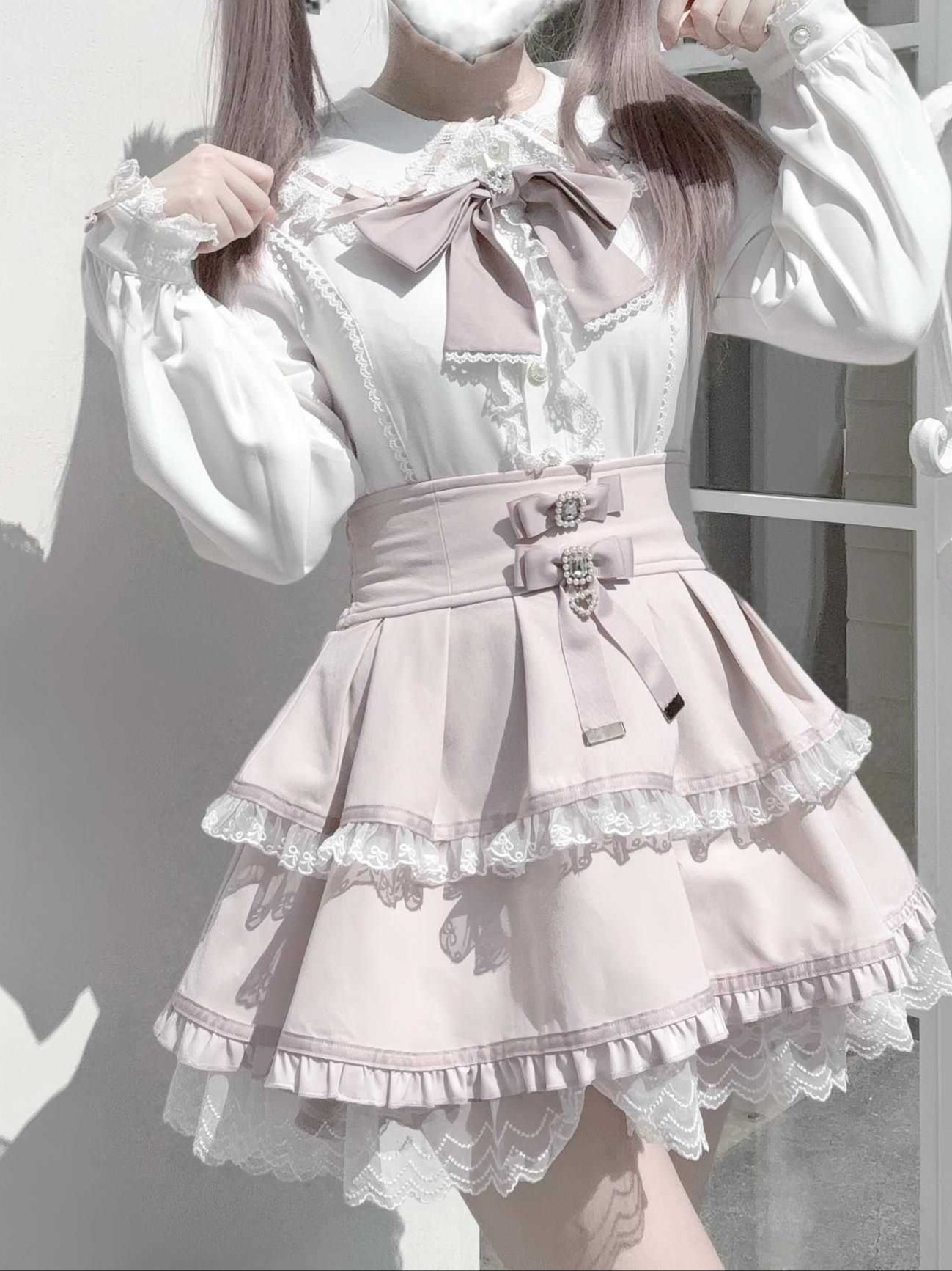 Lolita Kawaii Seisokei Bunny Ear Shirt LR1008